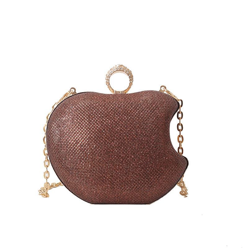 Bags Personalized Apple Small Bag 2025 New European and American Fashion Bright Diamond Foreign Style One Shoulder Women's Crossbody Dinner Bag