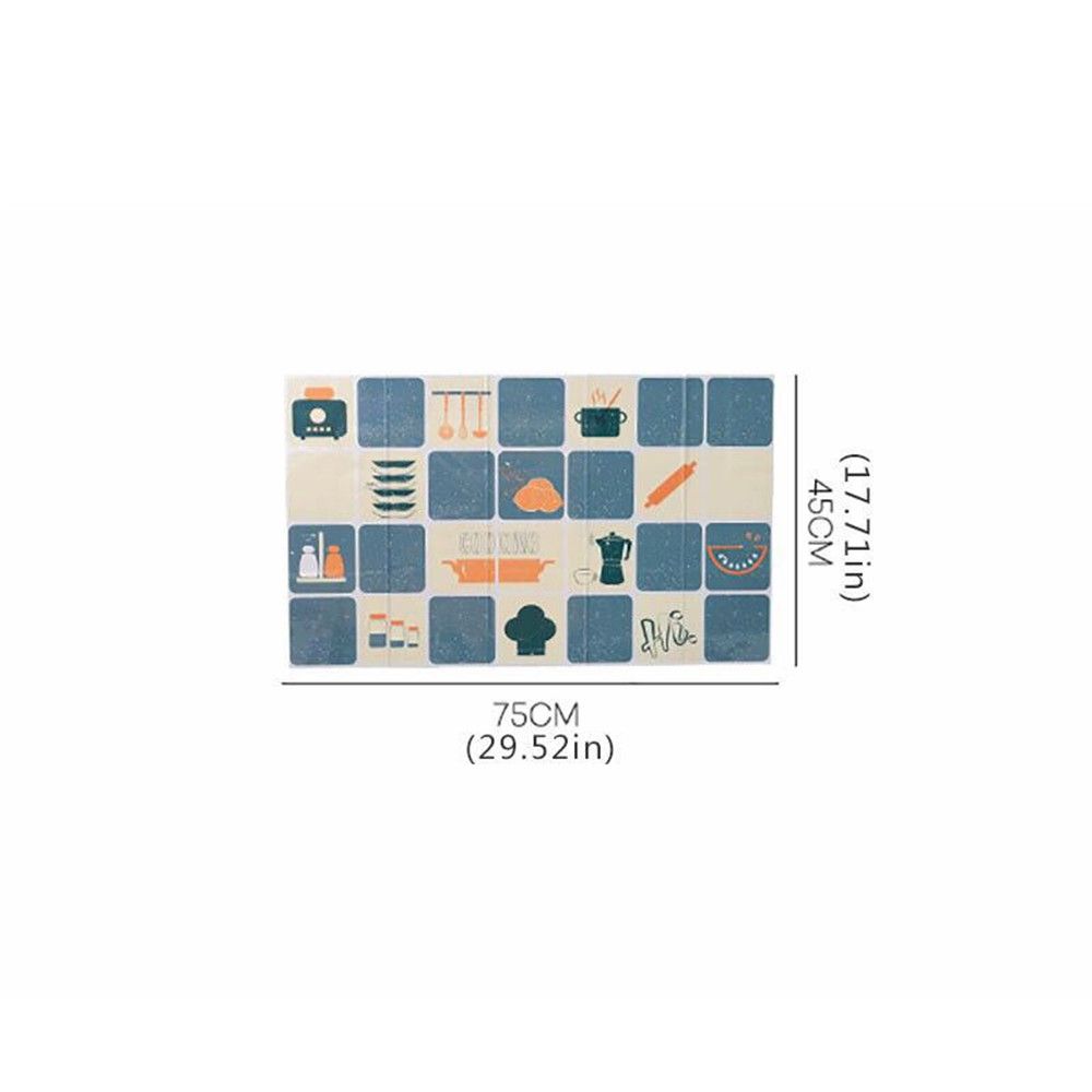 Self-Adhesive High Temperature Resistance Aluminum Foil Waterproof Wall Stickers Anti-oil Wallpaper