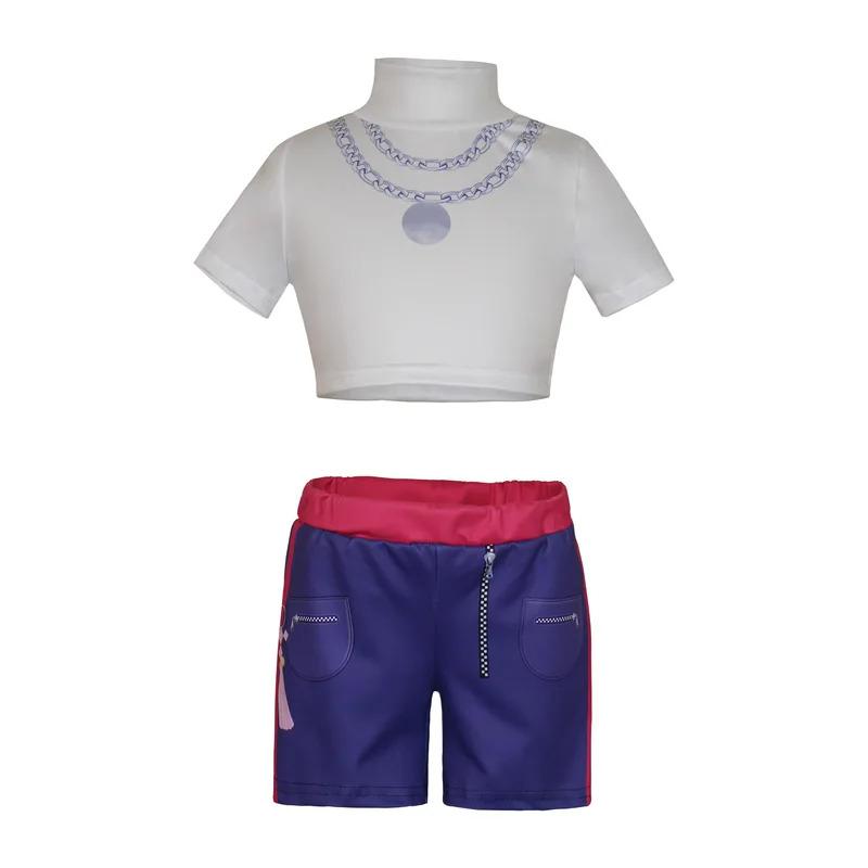 KPop Rumi Cosplay Costume Fantasy Girls Stage Clothing Cartoon Demon Hunter Costume Disguise Kids 6 To 14 Years Outfits