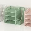 Multi-functional Desk File Organizer Space-saving Multi-layer Bookshelf  Office Use
