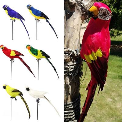 25cm/35cm/45cm/60cm Simulationspapagei Mehrfarbig Garten Dekoration Vogel Heimdekoration