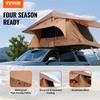 Rooftop Tent Hard Shell 2-3 Person Waterproof for Jeep SUV Truck w/ Ladder