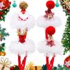 Pet Lace Christmas Hat Headdress Adjustable Drawstring Design Pet Supplies For Christmas Parties