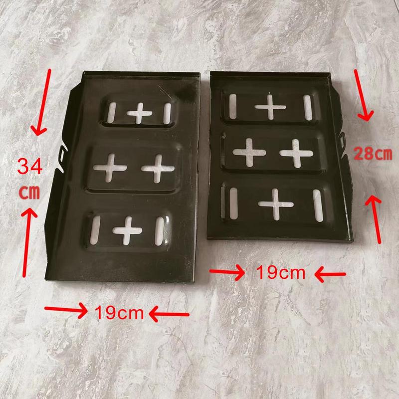 Car Battery Holder Battery Fixing Holder Battery Tray Bracket Battery Installation Tray for SUV Truck RV Cars Engine Repair 28x19x3.5cm