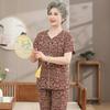 YUZHAOLIN Elderly Women's Summer Tang Suit Set