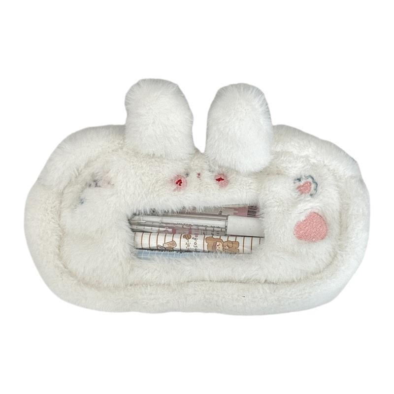 Мультяшная собачка Пенал Большой вместимости Пенал Плюшевые кролики Пенал для карандашей Креативный пенал Школьные принадлежности