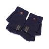 Home and Outdoor Cold Protection Accessories, Men's and Women's USB Hand Warmers, Winter Thick Knitted Flip Half Finger Gloves
