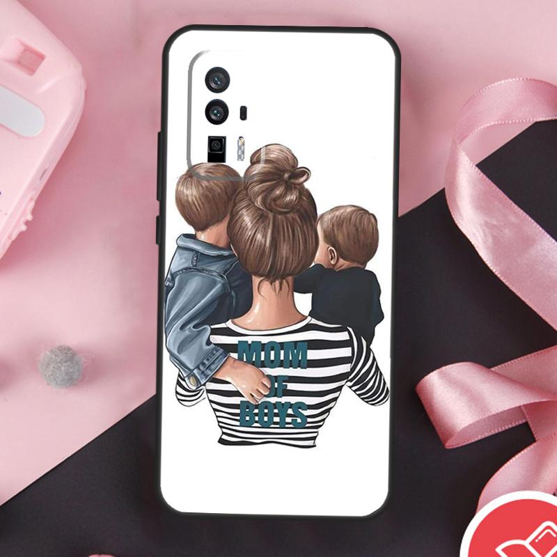 

Baby Mom Daughter Girl Son Dad Case For POCO F6 X6 X3 X5 M6 Pro F3 F5 M5s Xiaomi 14 Ultra 13 12 Lite 11T 12T 13T Pro Cover Mi 12 Lite