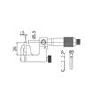 Multifunctional Outer Diameter Micrometer 0-25mm for Pipe Diameter, Wall, Shaft, Groove, Step Height, and Narrow Dimensions Measurement.