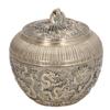 Airtight Lid Loose Tea Storage Container Bronze Metal Tea Canister  For Kitchen Cabinet