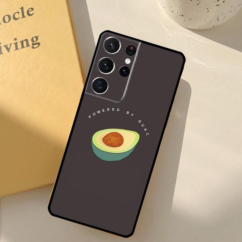 Funny Avocado Quotes Phone Case For Samsung Galaxy S23 S20 S21 S22 S24 S25 Ultra S9 S10 Plus S25 FE Cover Shell