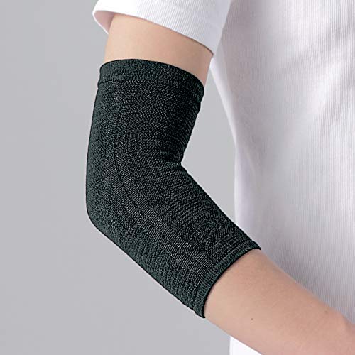 Phiten Elbow Supporter, Soft Type, Black, Sizes S-M