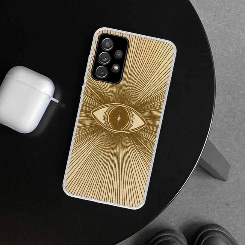 Sacred Eye of Horus Egypt Fresco Phone Case Cover for Samsung Galaxy A12 A22 A32 A52 A72 A02S A51 A50S A31 A20S A10S Note 20 Ult