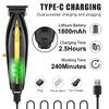 Hair Clipper Trimming Tool Electric Hair Trimmer UBS Rechargeable Cordless Beard Trimmer Men Powerful Electric Hair Cutting
