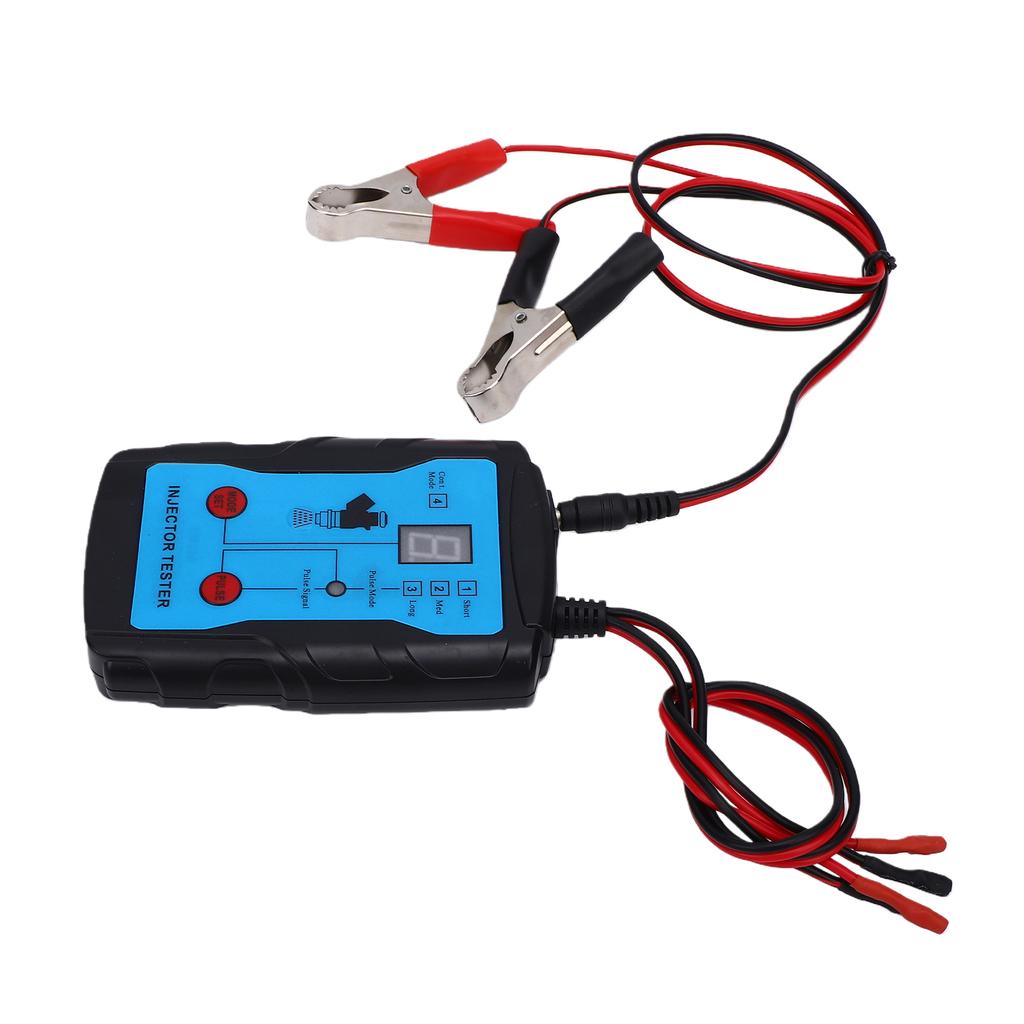 Fuel Injector Tester Cleaner Tool with 8 Cleaning Adapters 4 Pulse Modes 12V for Car Engine Replacement for Common Auto