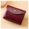 Unisex Solid Vintage Bag Coin Purse Small Wallet Change Purses Zipper Bags Organizer Wallets PU Leather Key Card Holder