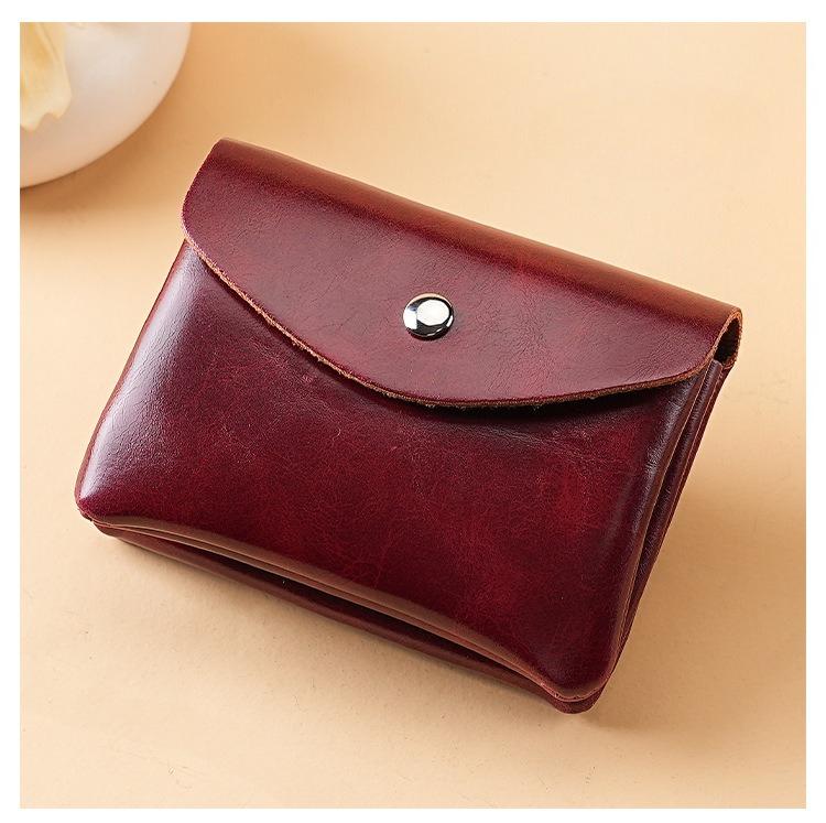 Unisex Solid Vintage Bag Coin Purse Small Wallet Change Purses Zipper Bags Organizer Wallets PU Leather Key Card Holder