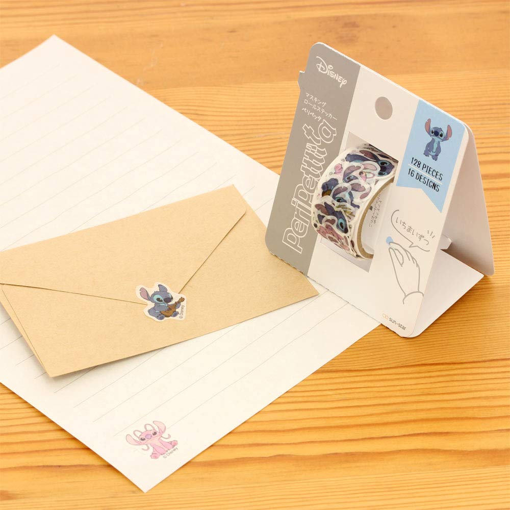 Sunstar Stationery Disney Roll Sticker Peripetta Stitch S4834305