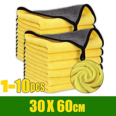 1-10 Adet Mikrofiber Havlu Araba Mikrofiber Bezi Yıkama Havlusu Mikrofiber Temizlik Bezi Araba Yıkama Kurutma Havlusu Oto Detaylandırma
