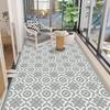 Waterproof and UV-resistant balcony floor mat, full-coverage bay window mat, scrub-friendly entrance carpet, wash-free PVC mat.