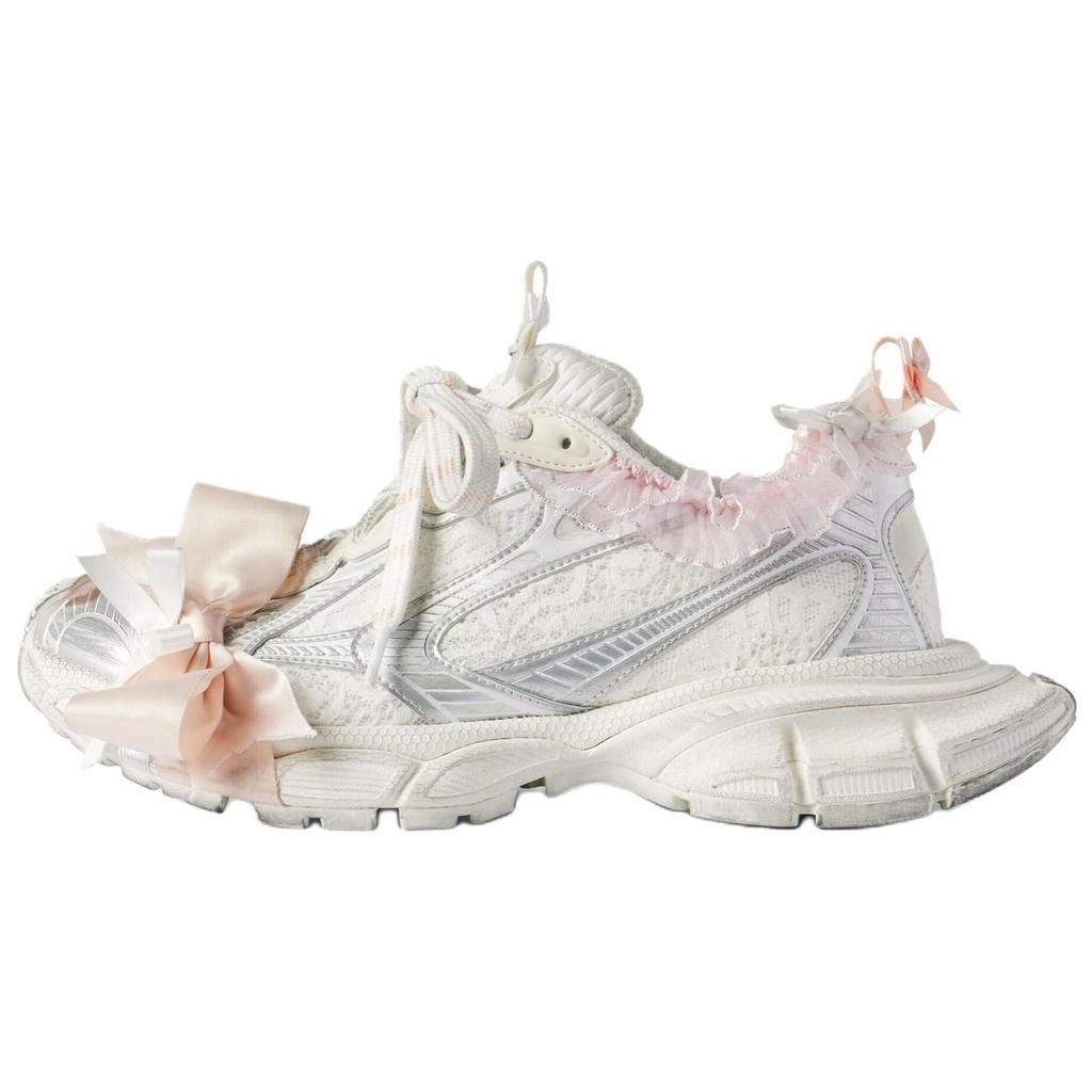 Balenciaga 3XL Low Top Chunky Sneakers Women's White Light Pink 832994WXLMC9050