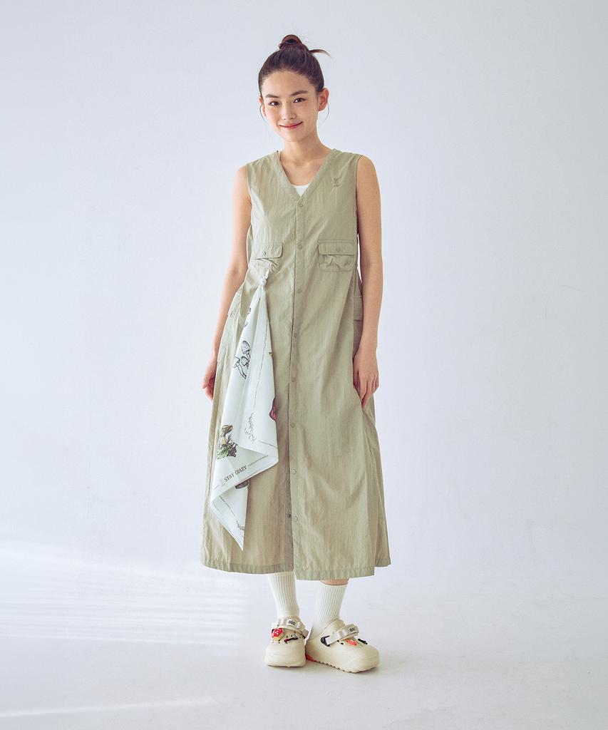 Diodi Women'S Camper Button-Down Dress (Beige)
