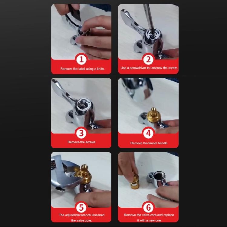 UpgradesFaucet Valves Cores Ceramic Disc Structure Rusts Proof Design Fast response Lever Suitable For Hot Cold Water Tap