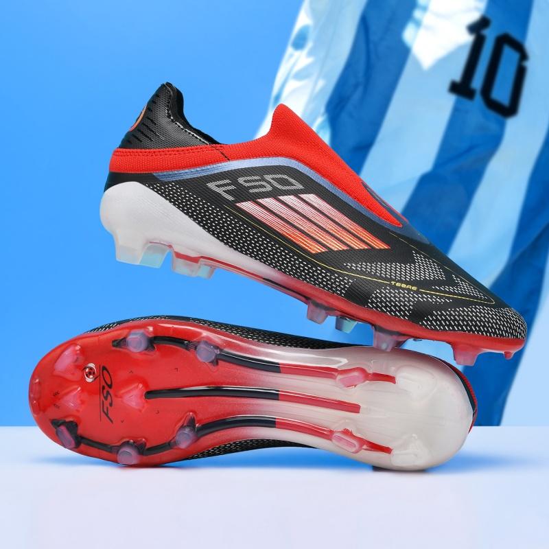 New Men Soccer Shoes Match Breathable Training Outdoor Cleats Non Slip Sport Boys Adult Long Spikes Football Boots Comfortable