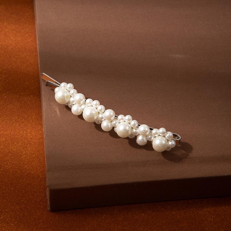 Pearl Word Clip Women'S Temperament Bangs Forehead Broken Hair Edge Clip High Sense Simple Bb Clip