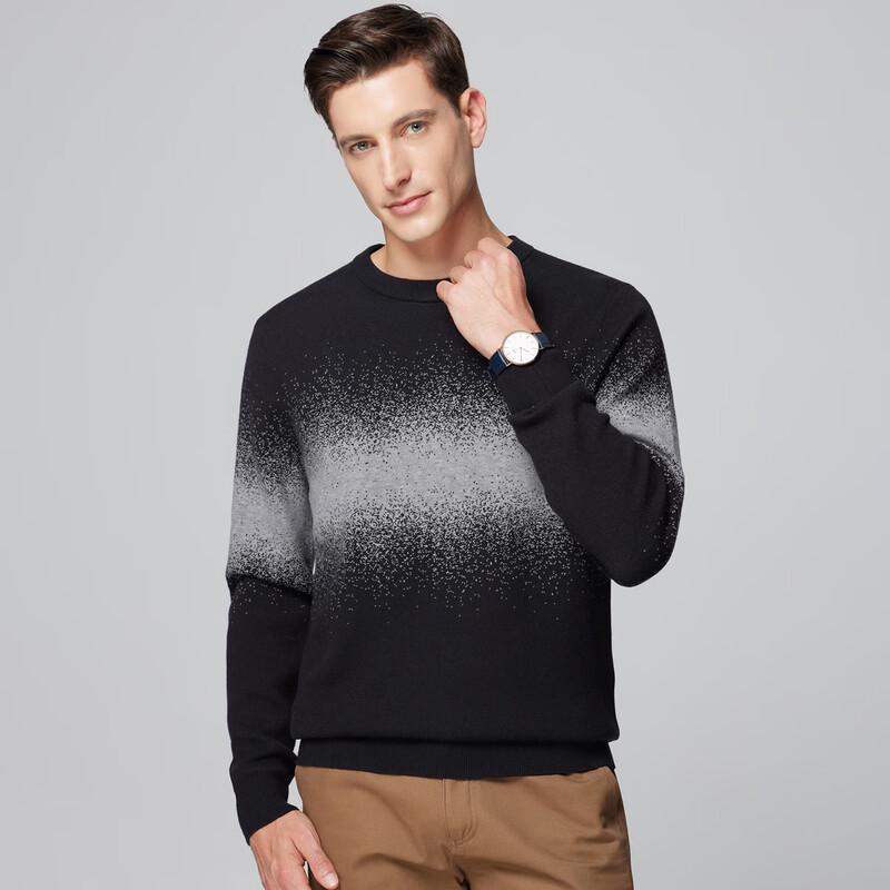 Luoz Men's Simple Round Neck Knit Sweater