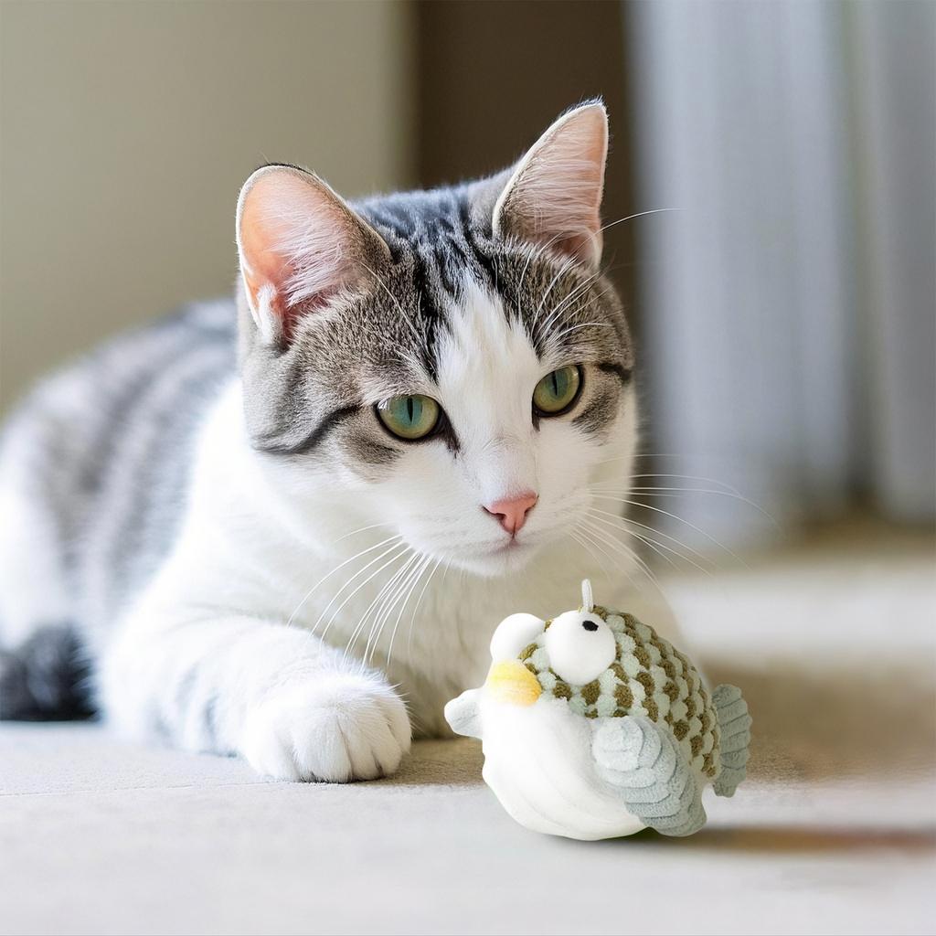 Electric Fish Type Cat Toys, Fish Plush Pet Toys, Jittery Little Fish, Simulation Sound Dolls