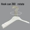 Pure White Plastic Hangers & Imitation Wood Grain Hangers with Pants Clips for Children's and Women's Clothing
