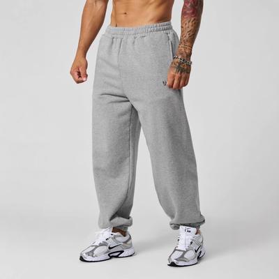 Men's European-Style Casual Loose-Fit Jogging Sweatpants - Trendy, Plus-Size, Foot-Tie, Cotton
