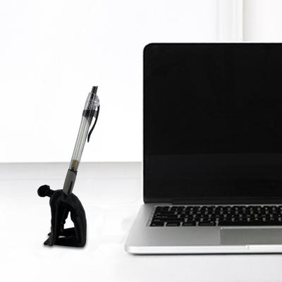 Pen Holder Crime Scene Silhouette Pen Stand Funny Humorous Desk Organizer for Office Supplies Makeup Brushes