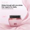 Rechargeable Electric Heating Hair Straightener Brush Cordless Detangler Gifts Hot Comb