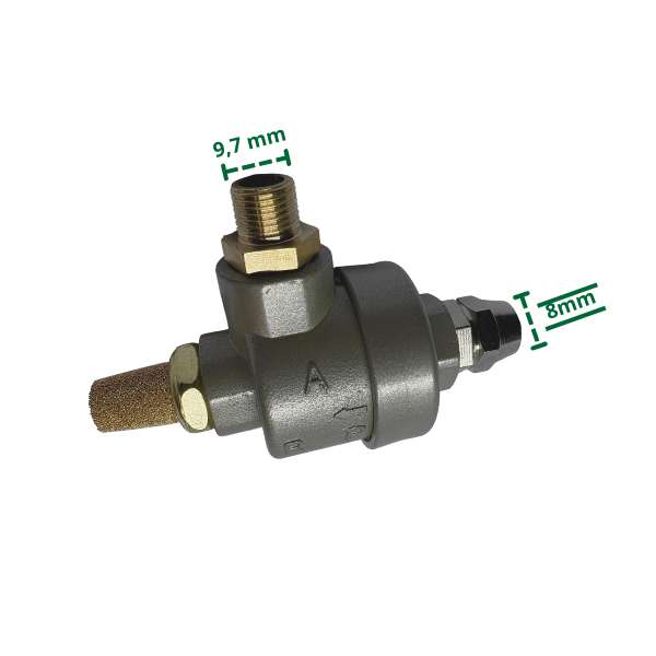 Wytrzymały szybkozrzut, zawór upustowy zbijaka (typ i) 8mm/9,7mm