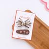 Rose Red Kawaii Bowknot Hairpins Children Baby Girls Kids Hair Clips Bow Pin Barrettes Accessories Hairgrips Headdress Headwear