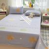 Raw Cotton Old Coarse Cloth Bed Sheet Soft Mat Three-piece Set Quilt Single Double Dormitory Printing Washable Anti-wrinkle