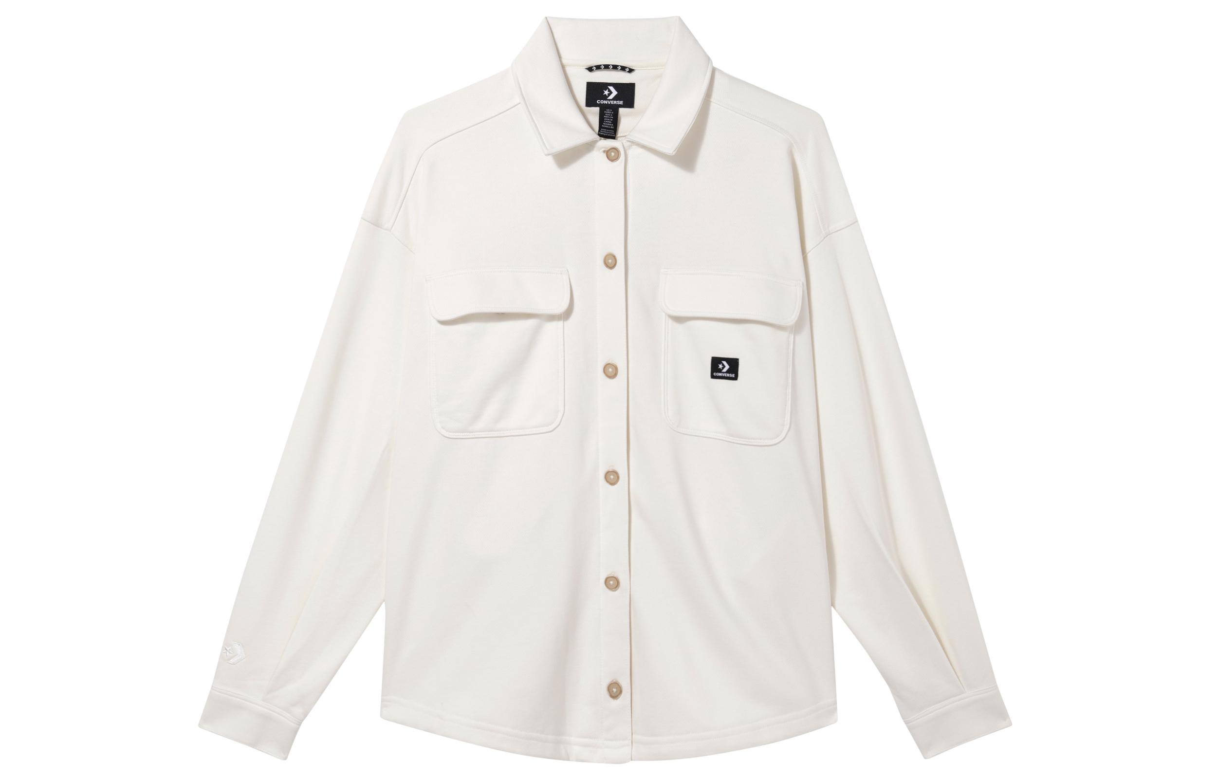 Converse Shirt Women s Milk White 10026034-A02 L
