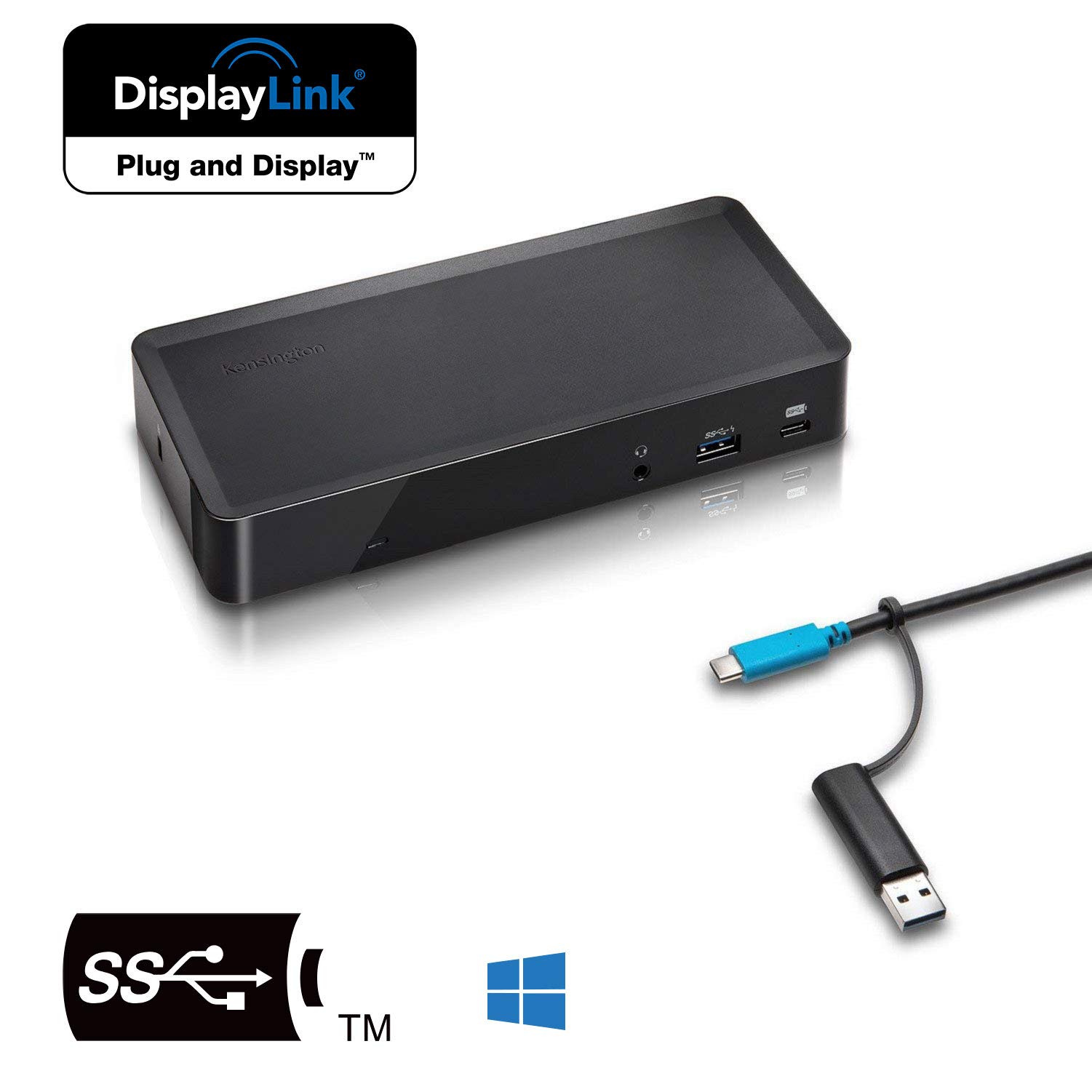 

Универсальная док-станция Kensington SD4700P с защитой Microsoft Windows 10 3 года K38240JP Слот, 7, Совместимый, Гарантия,