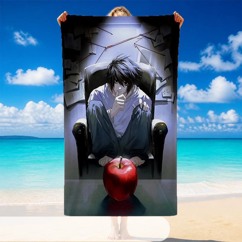 Death Note Beach Towel, Soft Large Absorbent Towel For Beach Swimming Pool Travel Vacation