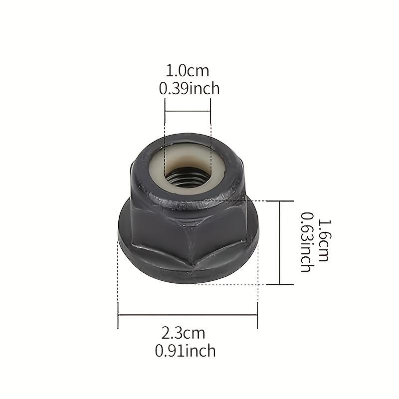 M12*1.75 LHF Left-Hand Thread Anti-Loosening Nut for Lawnmowers