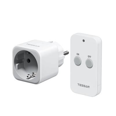 Tessan 2300W Weiße Fernbedienbare Steckdosen mit 100ft Reichweite Steckdose für Weihnachtsdekoration, Haushaltsgeräte und Lampen