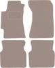 Beige Velours-Fußmatten für: Subaru Impreza II GD Limousine, Kombi (2000-2007)