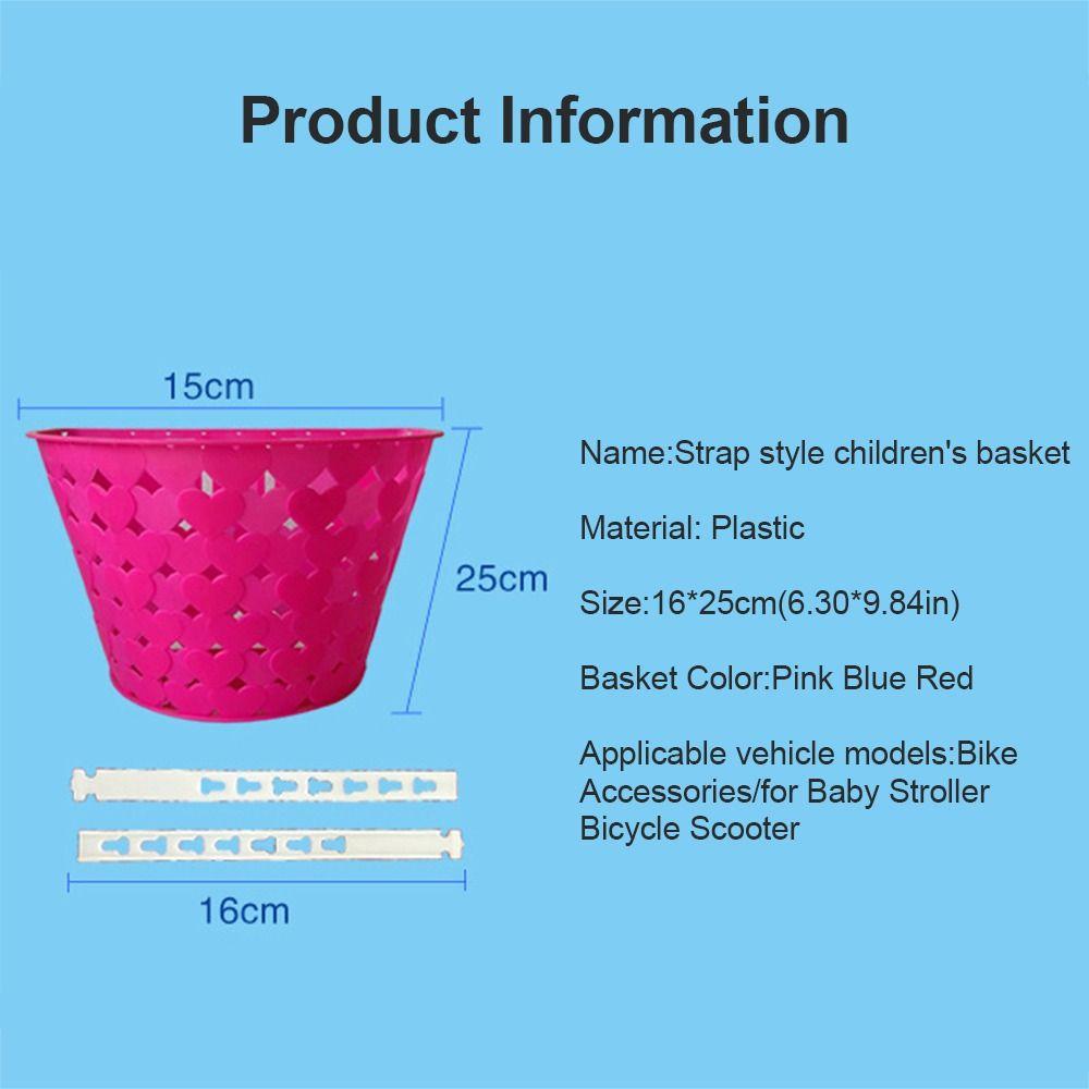 Cartoon Patten Children Kids Basket Bike Accessories/for Baby Stroller Bicycle Scooter