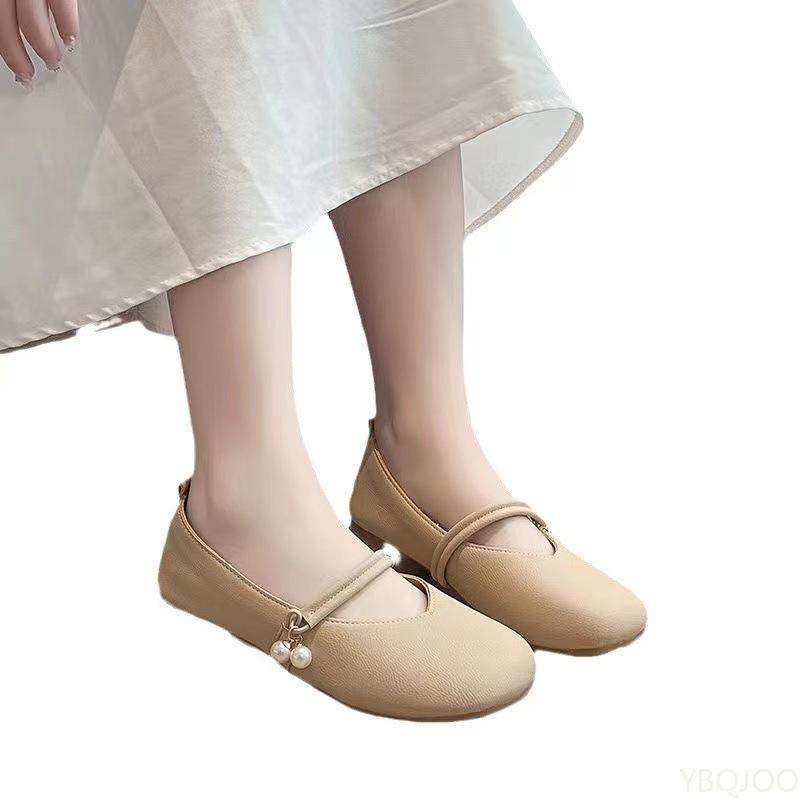 Fashion Temperament single shoe women's spring new gentle versatile style low heeled shoes simple comfortable women's shoes