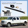 CARMOCAR 6.0L Oil Cooler Flush Kit with Black Aluminum Anodize Adapter replacement for Ford 2003 2004 2005 2006 2007 2008 2009 2010 Diesel