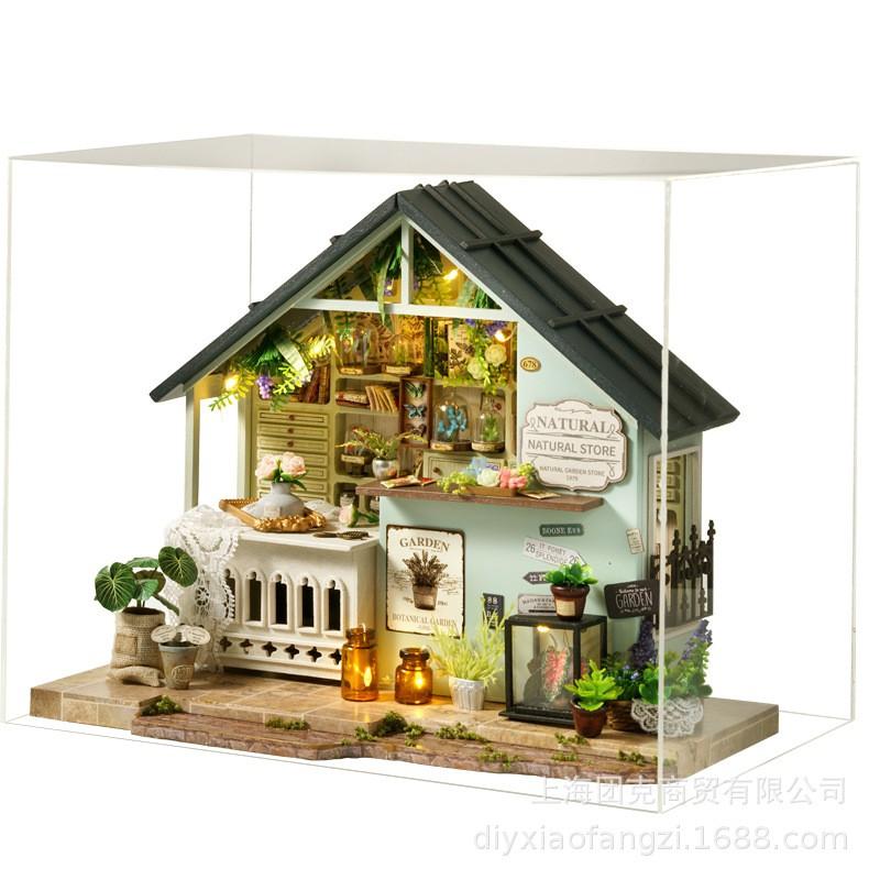 Wooden DIY Miniature House Kit - Baking Room Plant Studio Model Adults 15