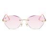 Unisex Luxus Diamant Lesebrille Männer Frauen Stilvolle Weitsicht Korrekturbrille Trendy Randlose Hyperopie Brille