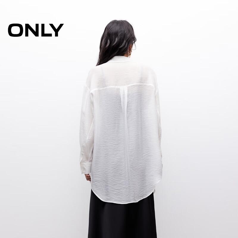 ONLY 2025 Winter Sheer Solid Loose Long Shirt